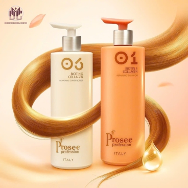 IS1IC1 Dầu Gội Xả Prosee Collagen 730ml – Phục Hồi Tóc Khô Xơ, Chẻ Ngọn & Gãy Rụng
